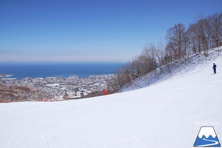 小樽天狗山ロープウェイスキー場 積雪たっぷり！絶景春スキー☆